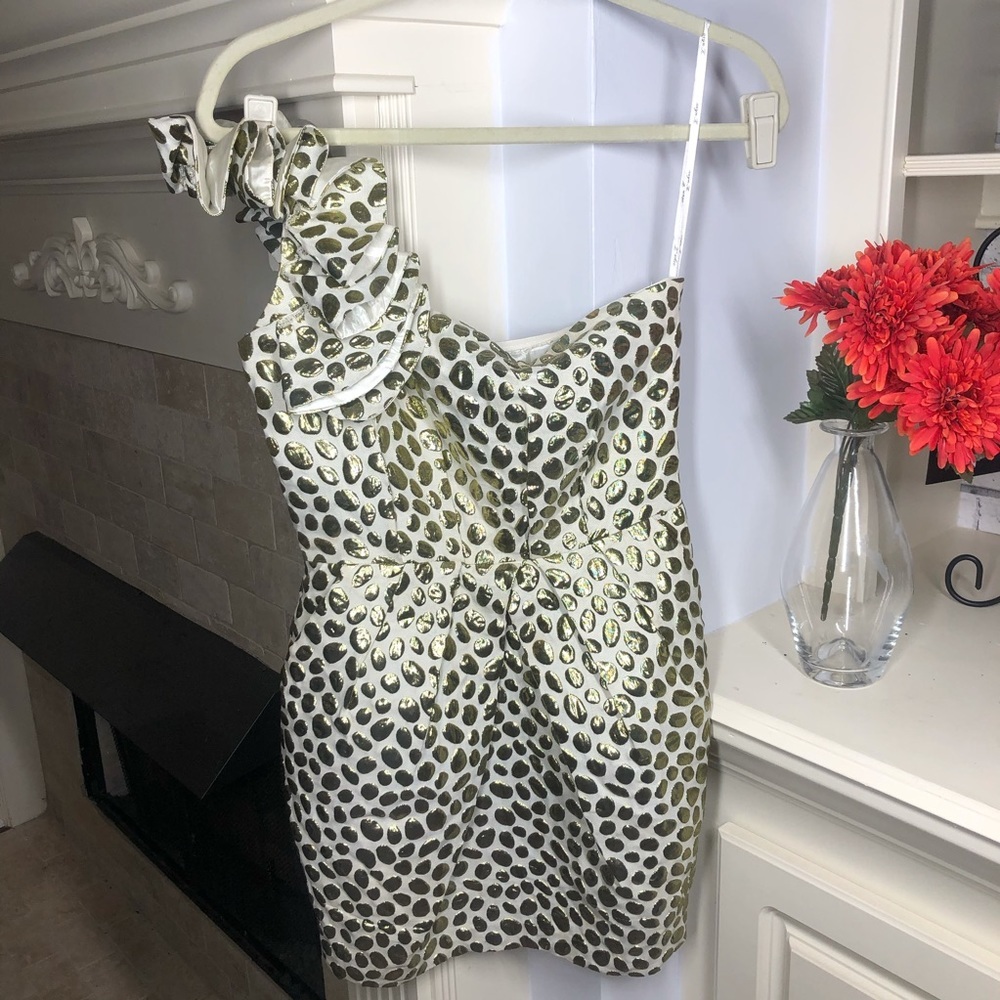 Aryn K one shoulder Cocktail Dress - size small